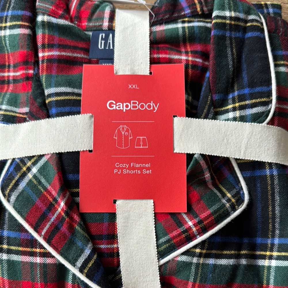 GapBody Flannel PJ Shorts Set